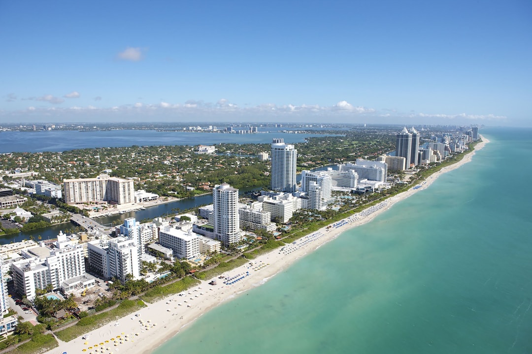 An overhead shot of Miami showing the importance of zoning regulations